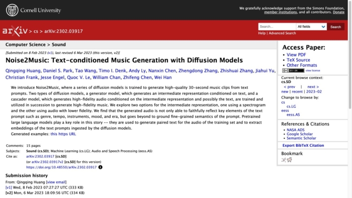 Noise2Music: Text-conditioned Music Generation with Diffusion Models