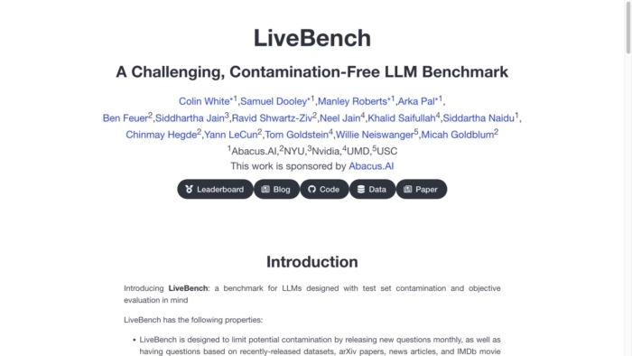 Livebench.ai