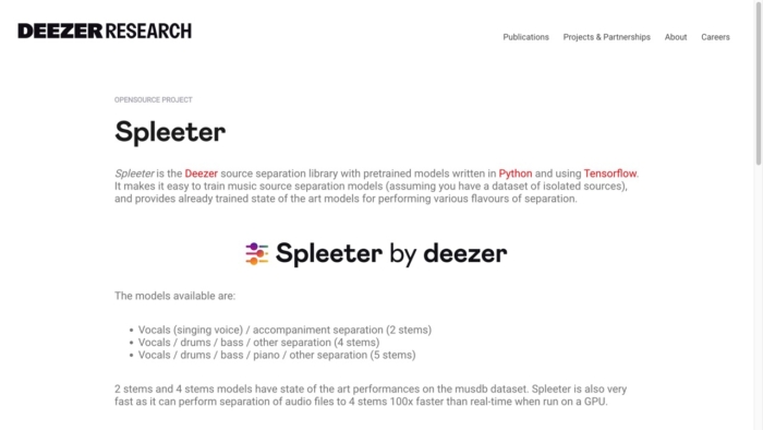 Spleeter -Deezer